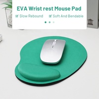 Tapis de souris ergonomique personnalisé en mousse à mémoire de forme avec repose-poignet 230x180mm, transfert thermique, pour PC et bureau