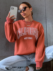 Vente en gros de pulls à capuche surdimensionnés Heather Gameday personnalisés de haute qualité pour femmes Fabricant de sweats à capuche à col rond - Product Image 3