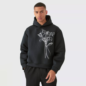 Fabricants de vêtements à capuche pour hommes, logo personnalisé, sweat à capuche surdimensionné unisexe, poids lourd vierge - Product Image 1