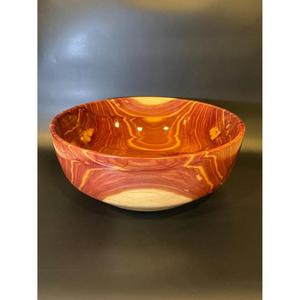 Elegante ensaladera de madera natural para aperitivos de frutas verdes frescas y estilo de Mesa para el hogar - Product Image 3