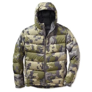 Veste d'hiver pour homme, grande taille, nylon design, rembourrage en duvet, imperméable, col montant avec fermeture éclair, en stock - Product Image 1