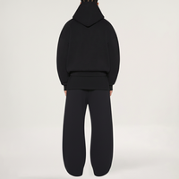 Ensemble de survêtement pour homme 450 GSM, sweat à capuche zippé et pantalon de jogging, 100% coton molletonné, coupe oversize, fabricant