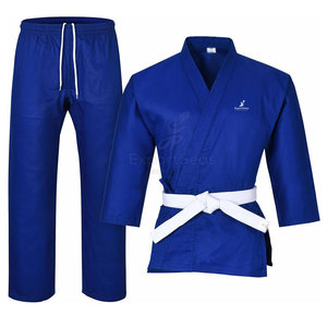 Costume de karaté traditionnel avec coutures solides et ceinture Jiu Jitsu Kimono uniforme de karaté confortable pour les arts martiaux quotidiens - Product Image 1
