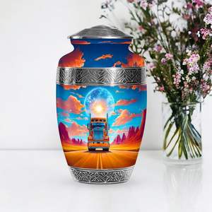 โกศเผาศพขนาดใหญ่สำหรับผู้ใหญ่ชายและหญิงอัฐิสไตล์ทรากร - Product Image 1