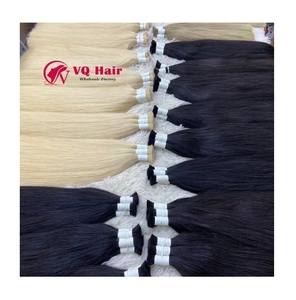 Bundles de cheveux vierges vietnamiens naturels droits cheveux bruts super doublement étirés en vrac du Vietnam - Product Image 1