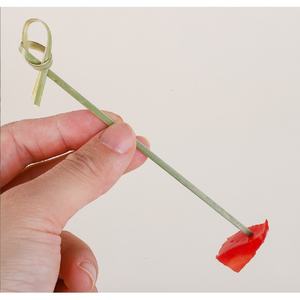 Palo de bambú de diseño especial, forma única para decoración de alimentos, sándwich, pastel, fiesta, uso, pincho, palillo de dientes - Product Image 2