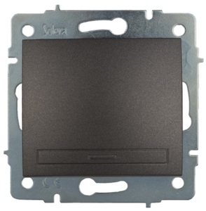 Interruttore a incasso in grafite, Serie Europa (Solera ERP02NGQC) - Product Image 1