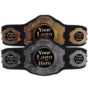 Ceinture de championnat en cuir conçue sur mesure de haute qualité pour la lutte MMA de boxe et les sports lourds pour le taekwondo et le judo - Product Image 4