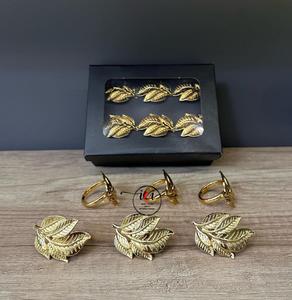 Servilleteros decorativos ecológicos de acero inoxidable surtidos, juego de triángulo texturizado para bodas, decoraciones de CENA DE Fiesta en casa - Product Image 5