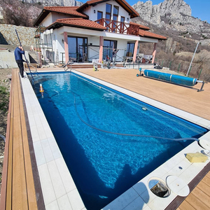 Nuevo diseño 40ft 20ft Contenedor Piscina sobre el suelo Envío al aire libre Piscina Spa Integrado 10m Venta personalizada - Product Image 3