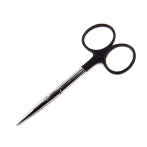 Buy Surgical Instruments Factory Baby SuperCut Scissors 4" (10cm Straight Tips Black <b>Ring</b> Handle Surgical <b>Stainless</b> <b>Steel</b> - Product Image 1