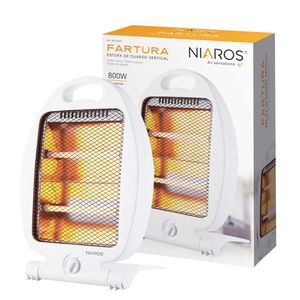 Riscaldatore al quarzo anti-ribaltamento Fartura bianco 800W (Niaros 301010005) - Product Image 2