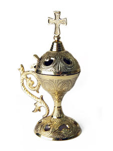 Nuevo Quemador de Incienso Elegante con Acabado Dorado Brillante, Quemador de Bakhoor de Forma Personalizada de Última Tendencia para Decoración de Mesa - Product Image 4