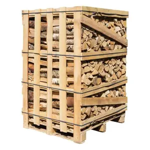 Kayu bakar Oak logs-tungku pembakaran kelembaban kayu bakar kering 18%-kayu bakar kayu untuk energi panas