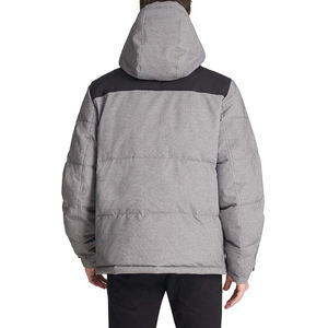 Chaqueta acolchada de lana de invierno para hombre, cuello con capucha, cremallera, resistente al agua, nailon, lavado, Technics a prueba de viento - Product Image 2