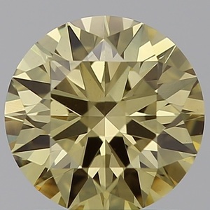เพชรทรงกลมสีเหลืองน้ำตาลเข้มแฟนซี1.1 CT สำหรับทำเครื่องประดับเพชรที่ปลูกในห้องทดลอง VS1 - Product Image 1