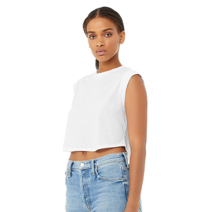 Gran oferta de camisetas recortadas informales de manga corta para mujer, ropa de calle de talla grande, novedad personalizable, camiseta recortada al por mayor - Product Image 5