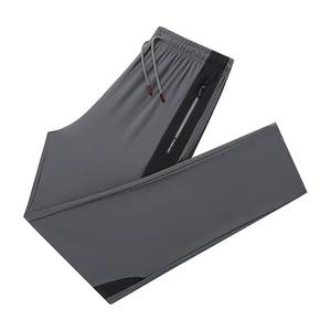 Pantalons décontractés pour hommes 2024 nouvelle mode d'été pantalons de sport à cordon de serrage haute élasticité grande taille soie glacée séchage rapide droite - Product Image 5