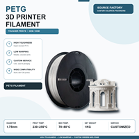 Filament PETG 1,75 mm 1 kg de qualité fiable pour pièces fonctionnelles durables, qualité constante de lot à lot