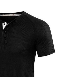 <b>Men's</b> New Style Soft Breathable 100% cotton <b>Henley</b> <b>Shirts</b> Casual and sports wear for all Summer Wear Wholesale - Product Image 2