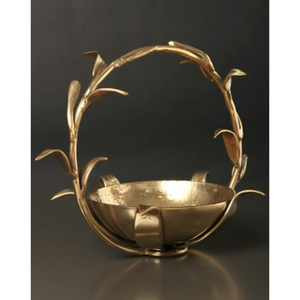 Hoja de oro perfecta para servir comida Cuenco de chocolate de metal con acabado dorado de Calidad exclusiva con adorno en bodas y eventos elegantes - Product Image 3