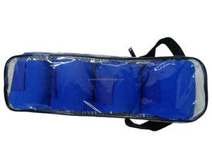 Vendajes de lana polar de caballo 4 pcs/set 3m de longitud y 4 \ "de ancho azul real con colores personalizables OEM/ODM disponible - Product Image 5