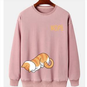 เสื้อสเวตเตอร์ผ้าฝ้าย100% ของผู้ชายเสื้อสเวตเชิ้ตของผู้ชายดีไซน์แบบกำหนดเองพิมพ์ลาย - Product Image 4