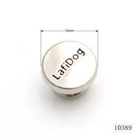 Supplier Rivet Kulit OEM Profesional berkualitas tinggi 12mm Rivet Logam Enamel Lunak dengan Logo Merek Kustom untuk Kalung Anjing Kulit