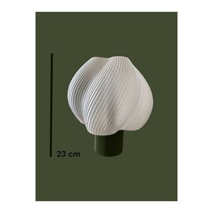 Paralume 3d, lampada da tavolo luce notturna, lampada decorativa bianca - Product Image 3