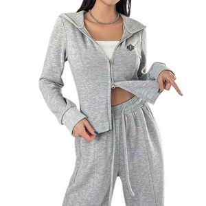 Sudadera con Capucha y Cremallera para Mujer, Corte Regular, Algodón Suave, Felpa, Tacto Suave, Invierno, Casual, Personalizable, Venta al por Mayor, Novedad 2026 - Product Image 1