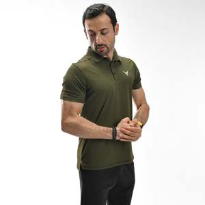 Camisa de Polo a Rayas para Hombre, Talla 6XL, Tejido Waffle, Estampado Bordado, Manga Corta - Product Image 5