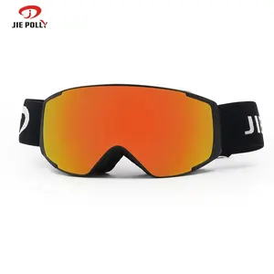 JIE POLLY mode gros enfants Anti-buée lunettes de Ski haute qualité affichage lunettes de neige marques personnalisées lunettes