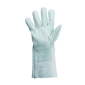 Último diseño de guantes de soldadura de cuero de vaca de dedo completo resistente cómodo empuñaduras protectoras transpirables antideslizantes - Product Image 4
