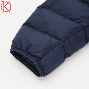 High Quality <b>Thin</b> Men's Zip-Up <b>Puffer</b> <b>Jacket</b> Stand Collar Hood Custom Print Long Winter Breathable Windproof Low Price Coated - Product Image 5