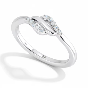 Anillo Elegante de 10 Piedras con Diamantes Naturales y Oro de 14K para Mujer |   Anillo de Lujo con Incrustaciones de Diamantes Redondos de Corte Brillante de 0.10 Quilates, Chapado en Rodio, para Uso Diario - Product Image 1