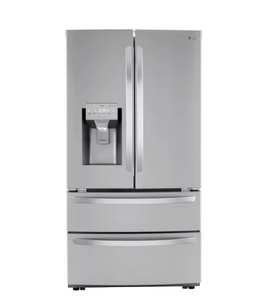 Top Rated Electric 4-Door 36in Wide Smart French-Door <b>Refrigerator</b> 27.8cu.ft Capacity Aluminum Construction Free-Standing RV - Product Image 4