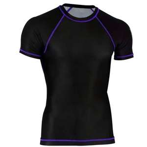 Camiseta de Compresión Rashguard Personalizada Más Barata para Mujer, Cuello Redondo, Manga Larga, para Hombre, BJJ, MMA, Jiu Jitsu - Product Image 6