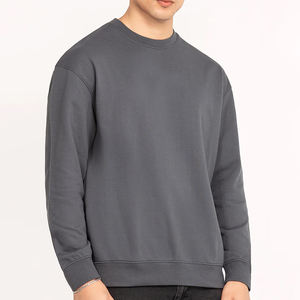 Vente chaude OEM Pull Plain Blank Ras Du Cou Coton sweats à capuche pour hommes Oversize Men Fashion Sweatshirts surdimensionnés - Product Image 2