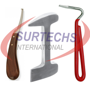 Kit d'outils équins vétérinaires Surtechs professionnel de haute qualité Source d'alimentation manuelle pour le maréchal-ferrant et le soin des sabots - Product Image 5