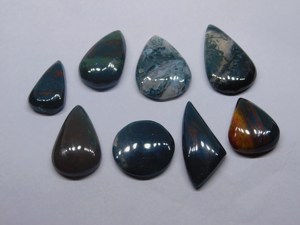 Gran oferta, piedra preciosa Natural de 8 piezas, piedra de sangre Natural, cabujón de piedra de sangre de alta calidad, aspecto impresionante, joyería de moda suelta, piedra preciosa - Product Image 3