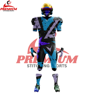 Original de fábrica Reversible uniforme de fútbol americano personalizar aparejos Sarga de alta calidad camisetas juveniles camiseta de fútbol americano - Product Image 1