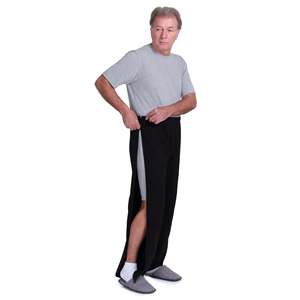 Pantalones de Rehabilitación Postoperatoria Morbidezza 9038 Grises con Cierre de Cremallera en Ambos Lados, Talla XS - Product Image 1
