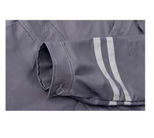 Overol reflectante Premium personalizado de alta visibilidad, ropa de seguridad de 2 piezas, herramienta de cintura elástica, bolsillos, entrenamiento de artes marciales - Product Image 4