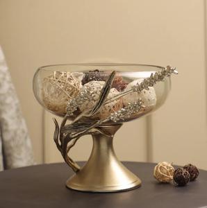 Frutero de Vidrio con Base Floral en Oferta, Decoración de Hogar de Lujo, Centro de Mesa para Bodas, Vajilla para Servir Comida - Product Image 2