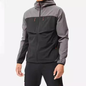 Chándal cortavientos de poliéster impermeable de contraste ligero personalizado traje de jogging con capucha transpirable con estilo impreso 2025 - Product Image 2