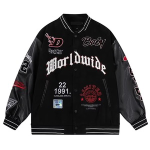 เสื้อแจ็กเก็ตเลตเตอร์แมนทำจากผ้า100% บริการออกแบบล่าสุด - Product Image 1