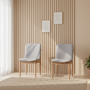 Silla de Comedor de Madera Maciza de Estilo Nórdico Fany Side, Tapicería de Alta Calidad, Color Personalizado, para Hogar, Apartamentos, Hoteles y Restaurantes - Product Image 5