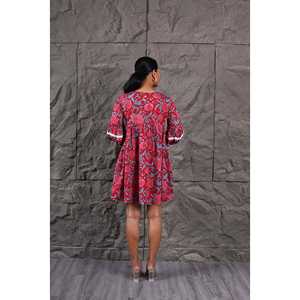 Robe de soirée Bella Rose, manches retroussées, col halter, empire, unie, en spandex, fermeture éclair, taille XL, pour les vacances de jour, longueur genoux, pour le printemps et l'automne - Product Image 5