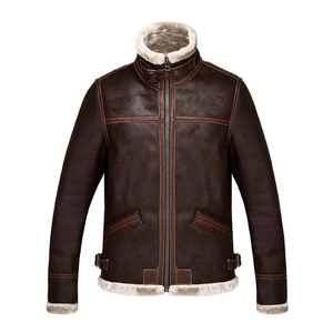 Hot Sale Saleh Enterprises <b>Genuine</b> <b>Leather</b> <b>Jacket</b> Men Fashion Biker Real Cowhide Custom Logo Winter Coat Plus Size Waterproof - Product Image 2