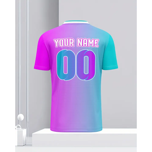Camisetas de Fútbol Personalizadas para Hombre, Multicolores, Cómodas y Transpirables, con Nombre y Número, Corte Automatizado - Product Image 2